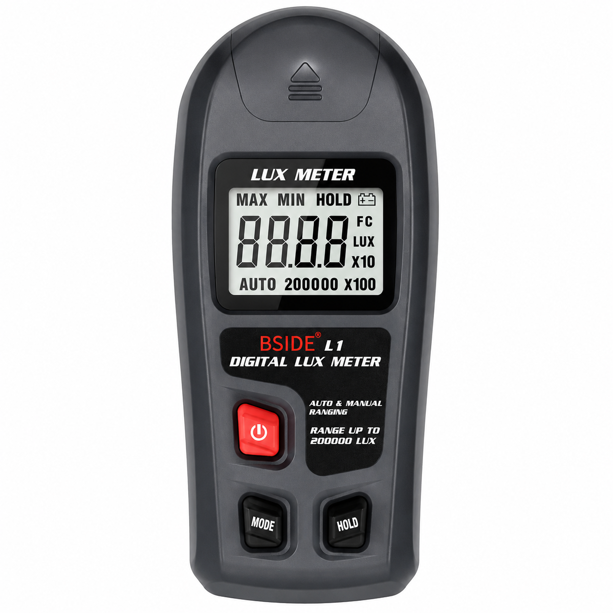 BSIDE Digital Lux Meter – 200,000 Lux Light Measurement Tester
