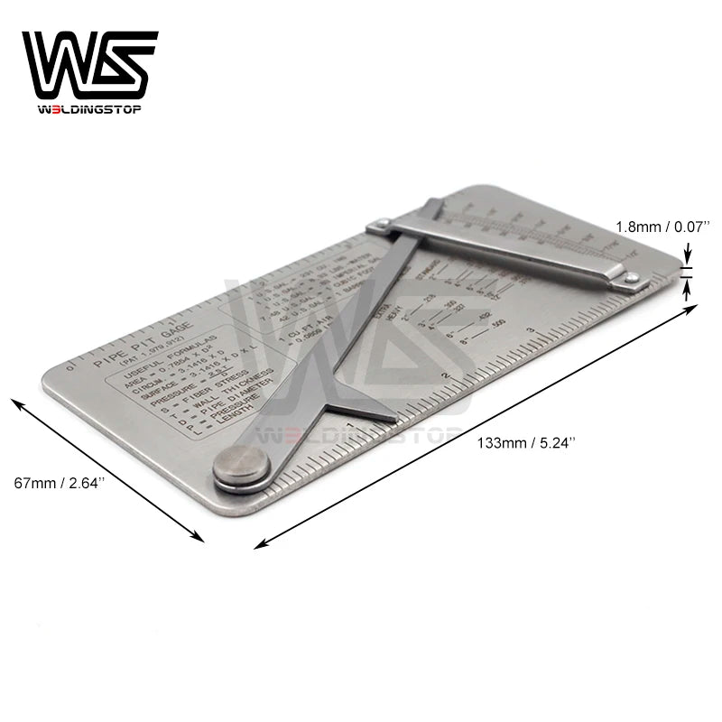 Pipe Pit Welding Gauge – Pipeline Weld Inspection Measuring Tool