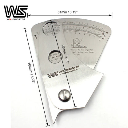 WS Fan Shape Welding Gauge – Precision Weld Inspection Tool