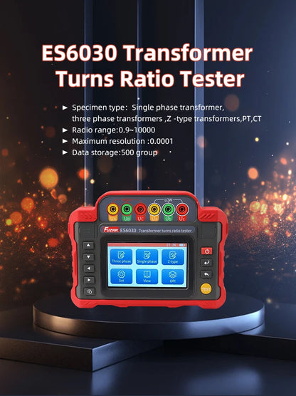 Professional Transformer Turns Ratio Tester – TTR Meter for Three-Phase Transformers, PT & CT Testing
