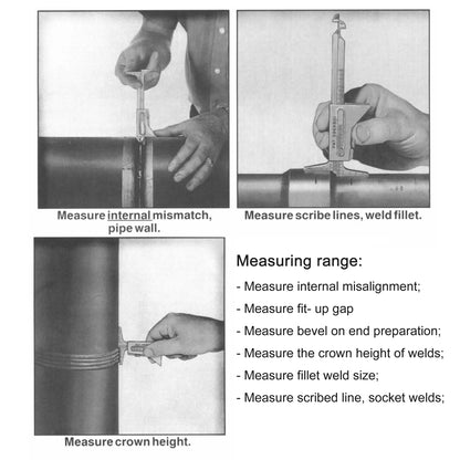 Precision Hi-Lo Welding Gauge – Pipe Alignment Inspection Tool
