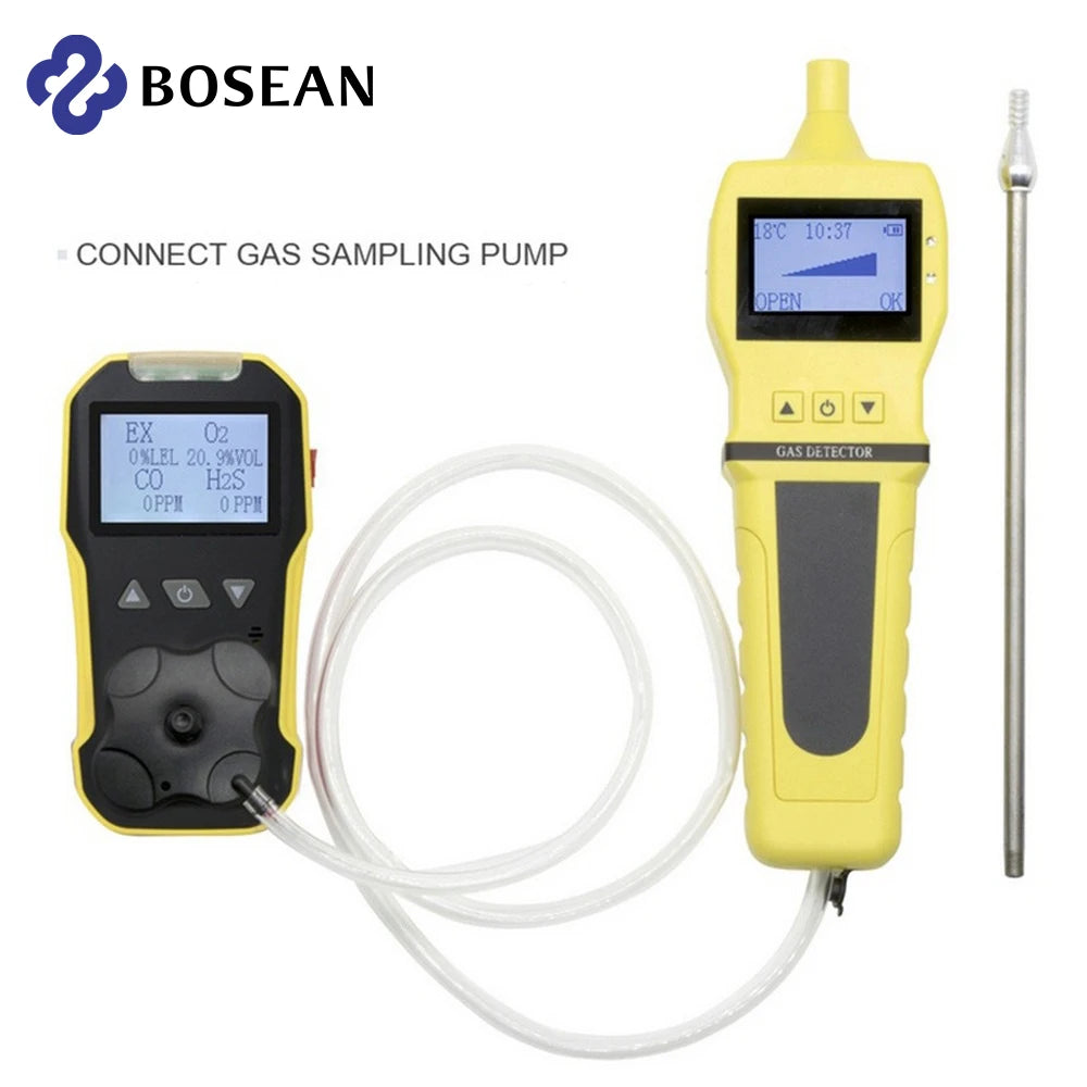 Bosean BH-4A Portable 4-Gas Detector – O₂, H₂S, CO & LEL Multi-Gas Monitor