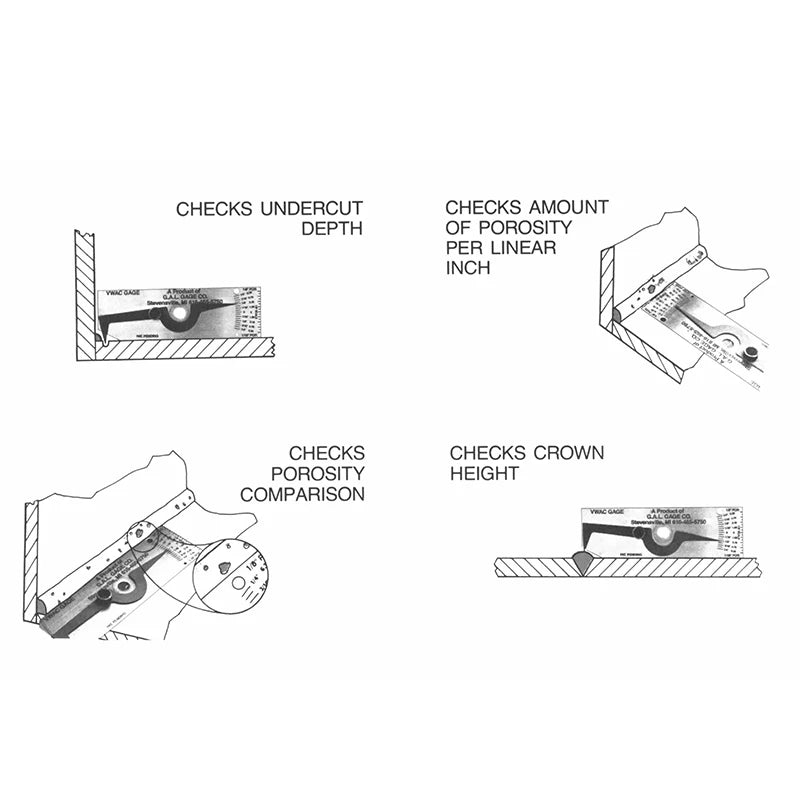 V-WAC Welding Gauge – Precision Undercut Inspection Tool