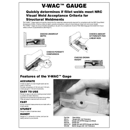 V-WAC Welding Gauge – Precision Undercut Inspection Tool