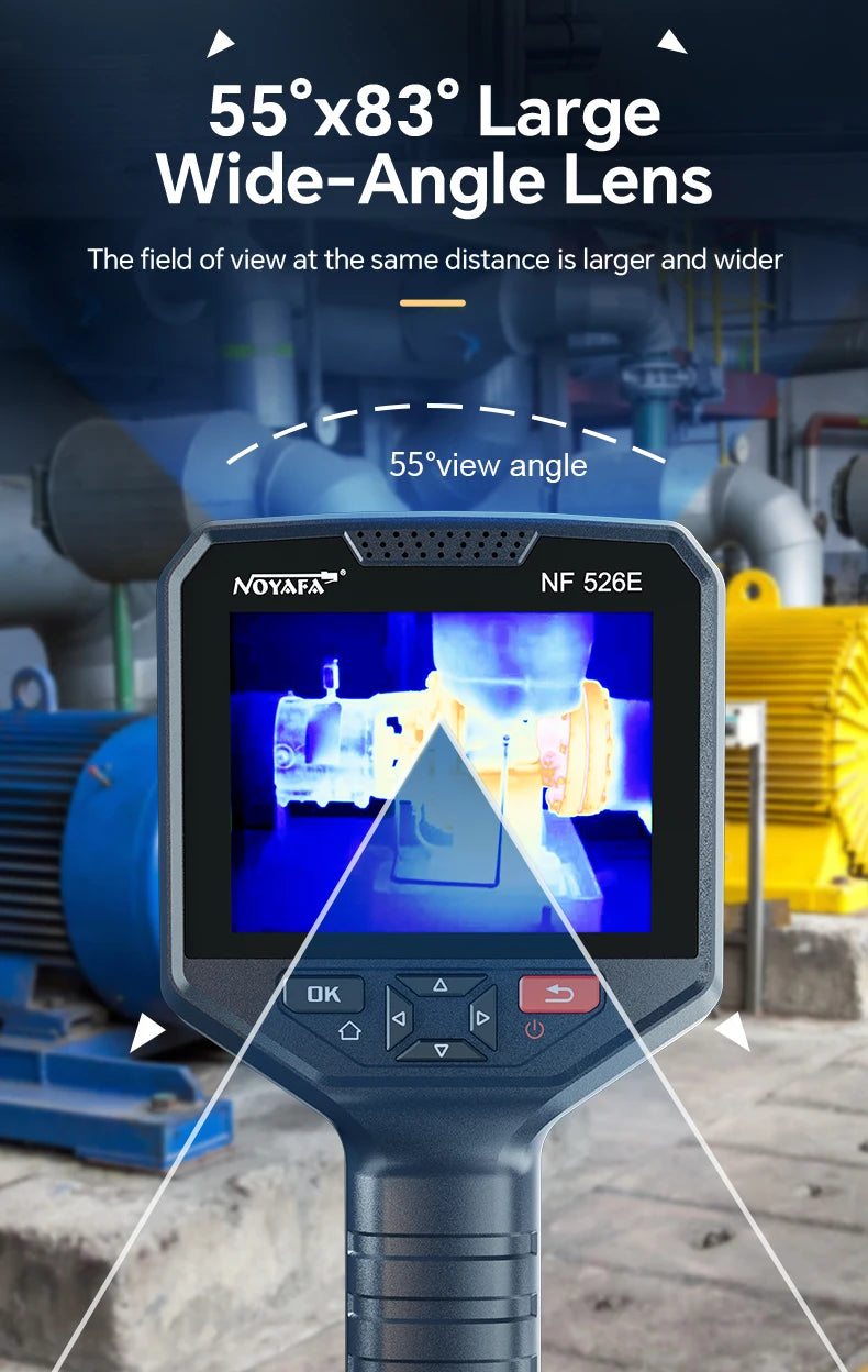 Industrial Thermal Imaging Camera 256×192 – 25Hz Infrared Inspection Camera with 720P Visual Fusion
