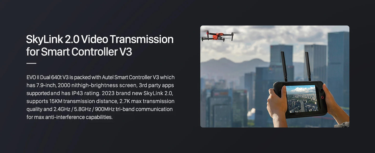 Autel EVO II Dual 640T V3 Thermal Inspection Drone – 6K Imaging & Industrial Survey System
