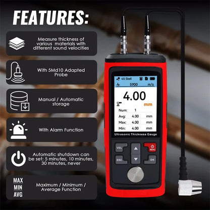 1500 Data Ultrasonic Thickness Gauge – Precision Pipe & Weld Tester