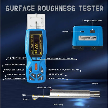 Portable Surface Roughness Meter – Professional Profilometer Tester