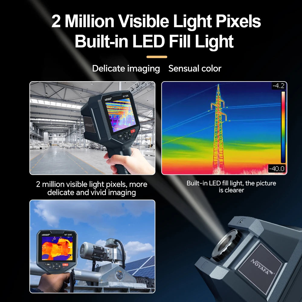 Industrial Thermal Imaging Camera 256×192 – 25Hz Infrared Inspection Camera with 720P Visual Fusion