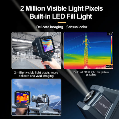 Industrial Thermal Imaging Camera 256×192 – 25Hz Infrared Inspection Camera with 720P Visual Fusion