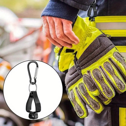 SteelGrip Glove Clips – Dual Carabiner Safety Holders