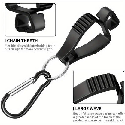SteelGrip Glove Clips – Dual Carabiner Safety Holders
