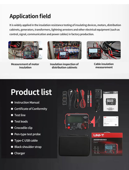 UNI-T UT501E Insulation Resistance Tester