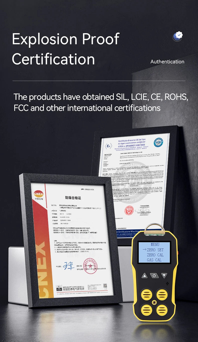Bosean BH-4A Portable 4-Gas Detector – O₂, H₂S, CO & LEL Multi-Gas Monitor