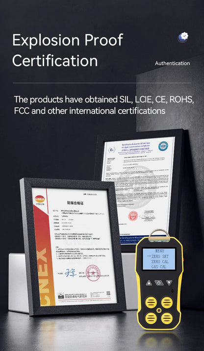 Bosean BH-4A Portable 4-Gas Detector – O₂, H₂S, CO & LEL Multi-Gas Monitor