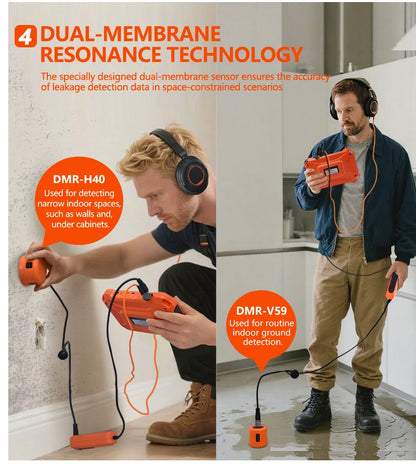 Professional Underground Pipe Water Leak Detector – Smart Ultrasonic Indoor & Outdoor Leak Detection System
