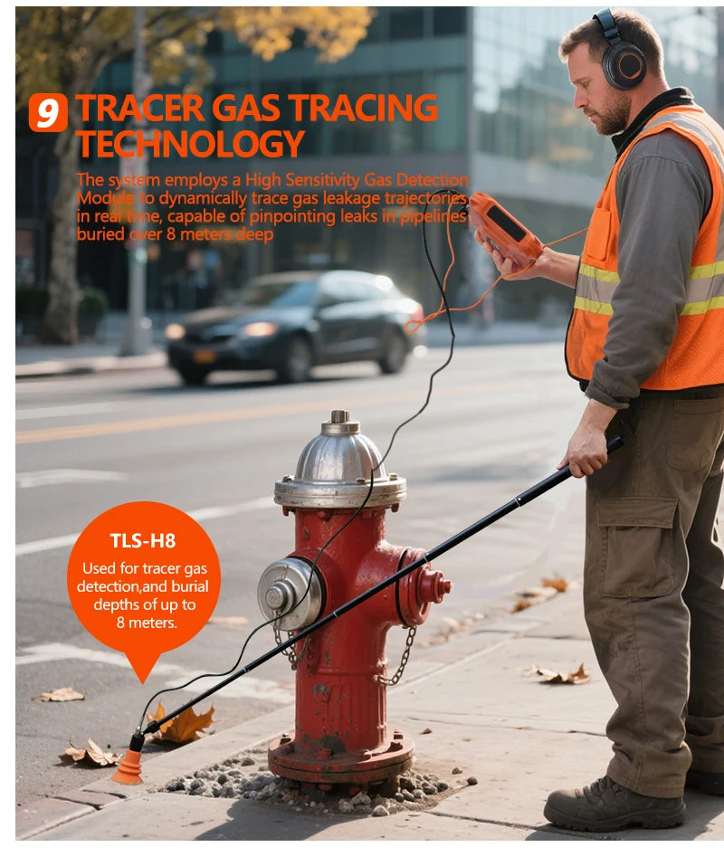 Professional Underground Pipe Water Leak Detector – Smart Ultrasonic Indoor & Outdoor Leak Detection System