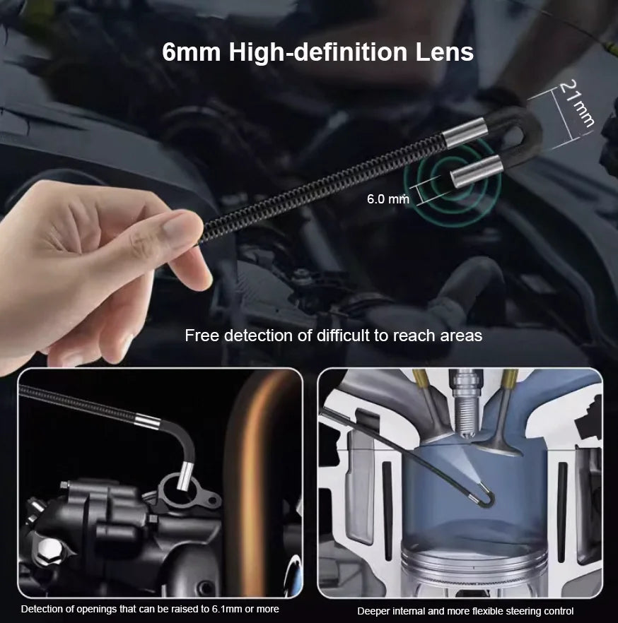 360° Articulating Industrial Borescope – HD Inspection Camera