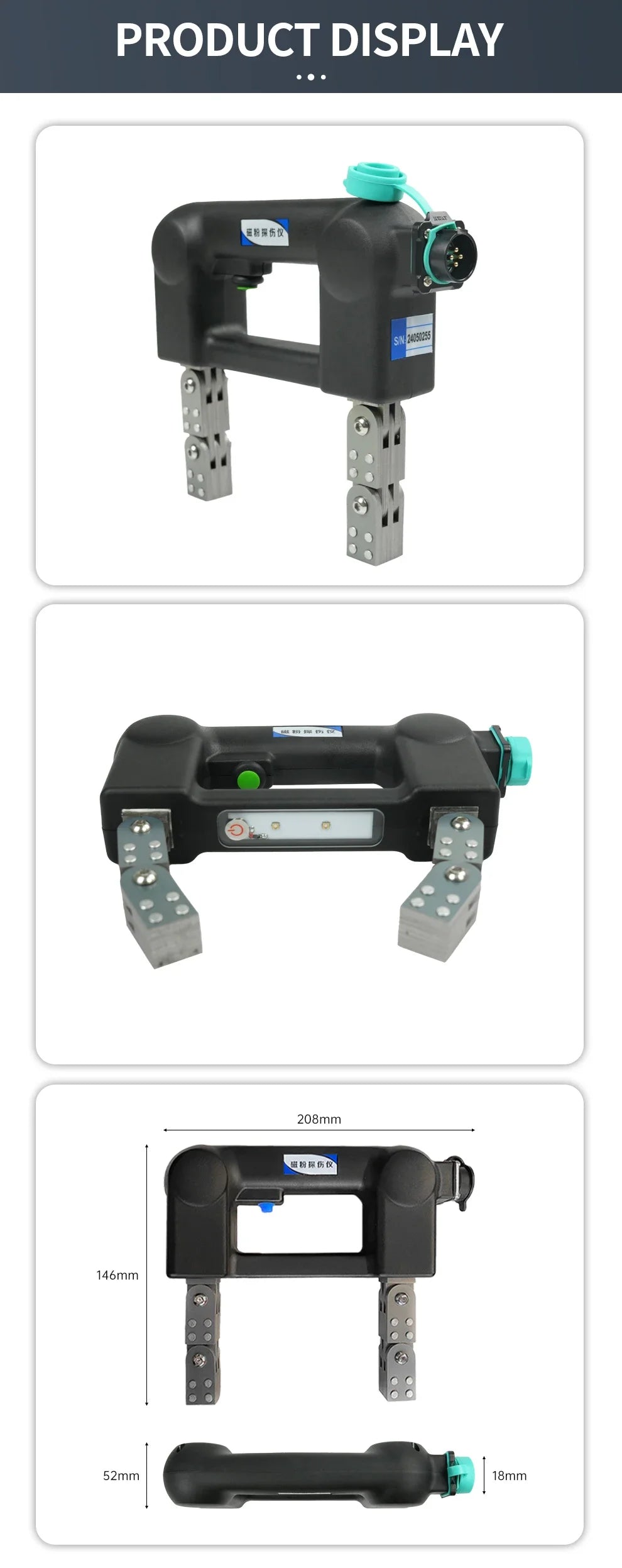 MT-X5 Magnetic Particle Yoke Flaw Detector – AC/DC NDT Inspection Tool