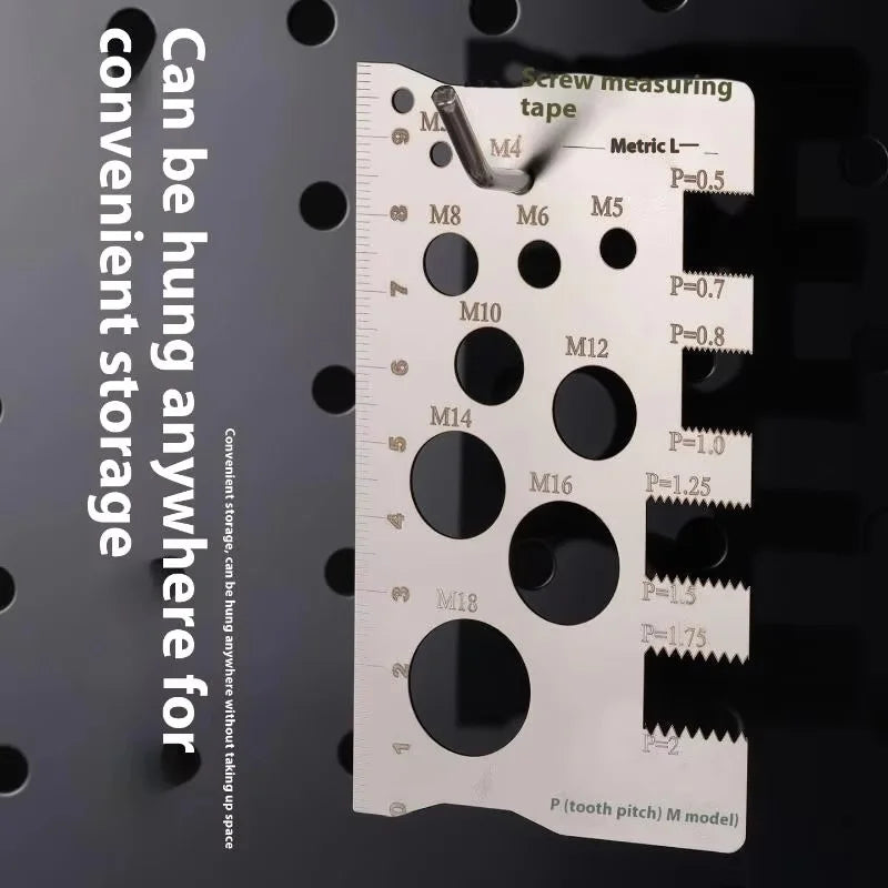 Precision Screw Thread Pitch Gauge – Metric Thread Measuring Tool