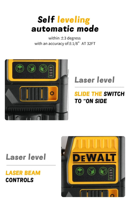 DEWALT 360° Green Laser Level 12 Lines