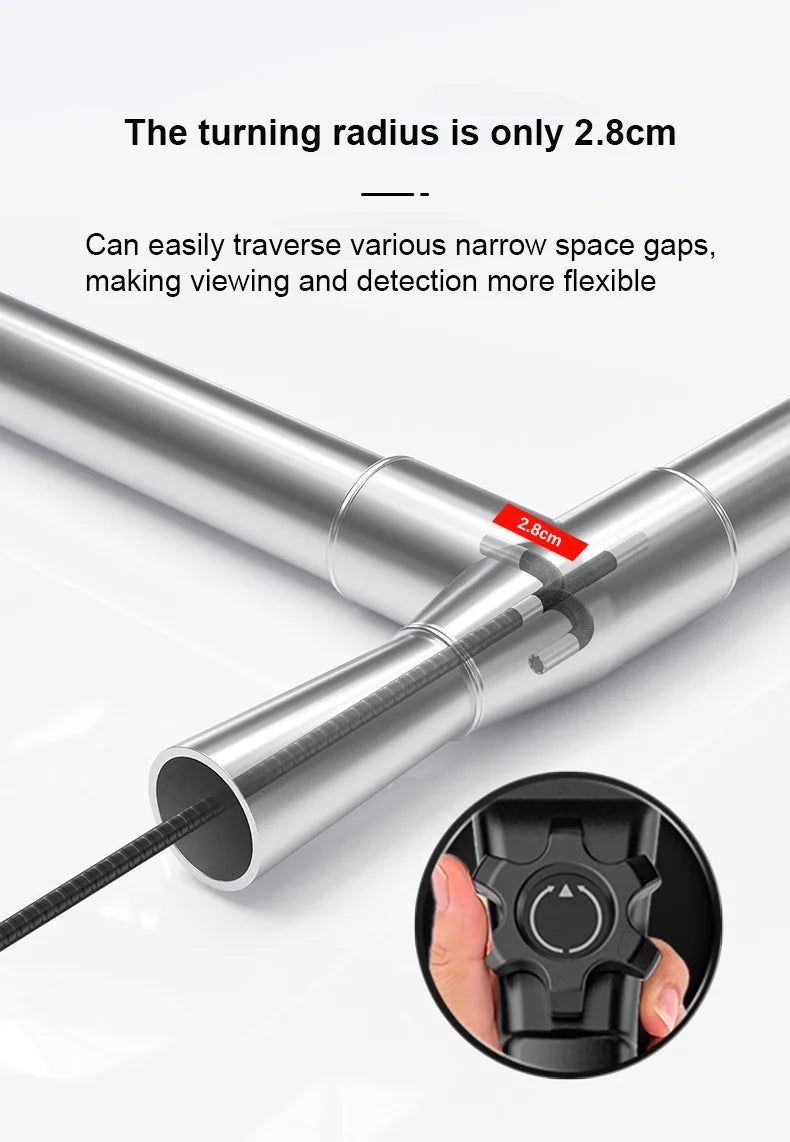 360° Articulating Industrial Borescope – HD Inspection Camera