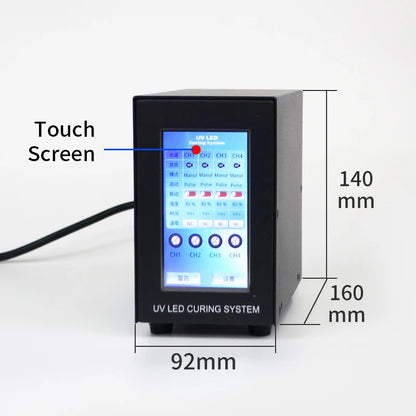4-Channel UV LED Spot Curing System – Precision Industrial UV Curing Machine