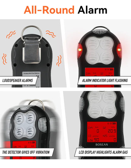 K40 4-in-1 Multifunctional Gas Detector for Mine Confined Space Monitoring IECEx Certified Ex Db Ib IIIC T4 Gb with