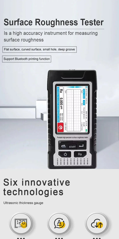 Industrial Surface Roughness Tester – Portable Digital Roughness & Anchor Profile Measurement Instrument
