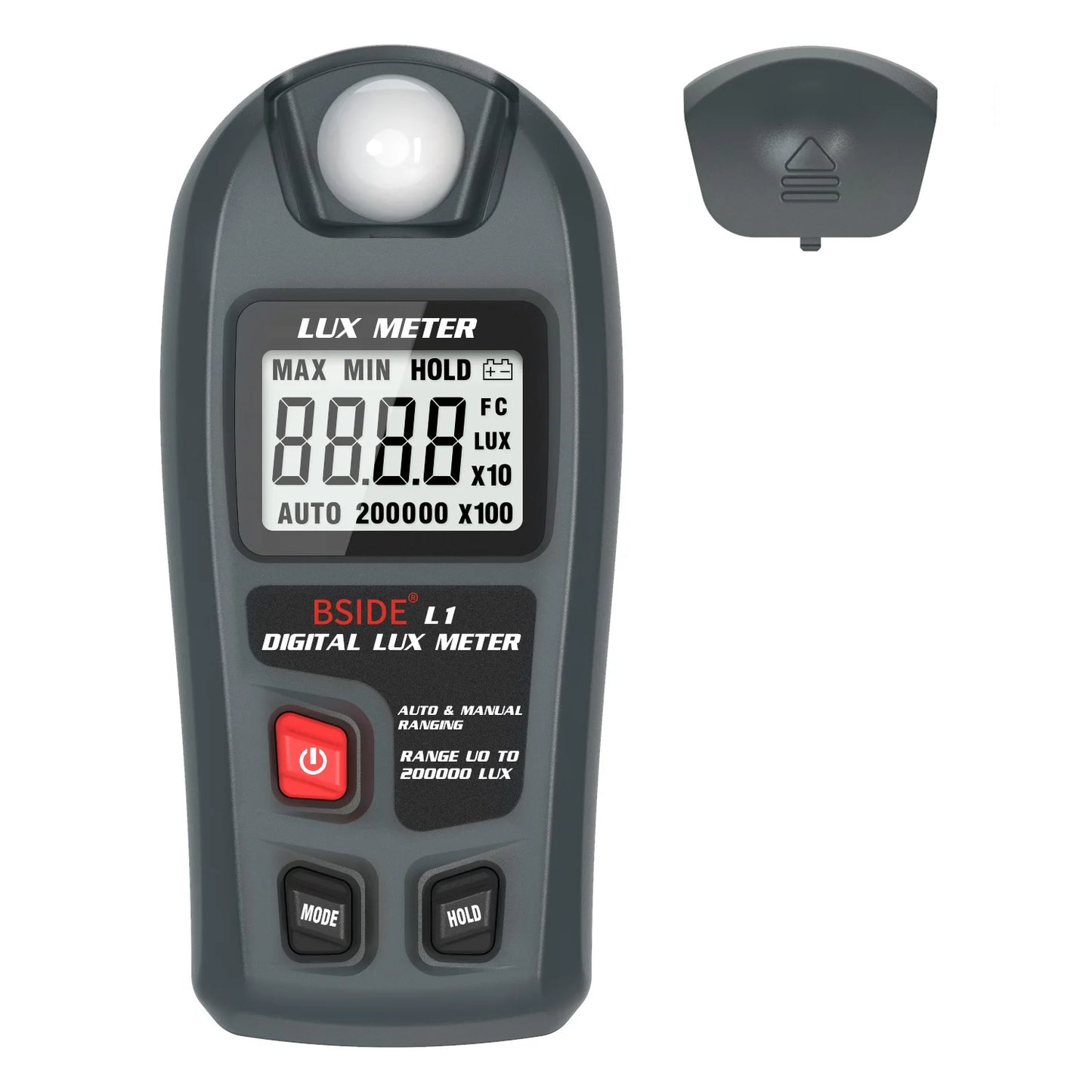 BSIDE Digital Lux Meter – 200,000 Lux Light Measurement Tester
