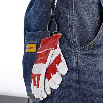 SteelGrip Glove Clips – Dual Carabiner Safety Holders