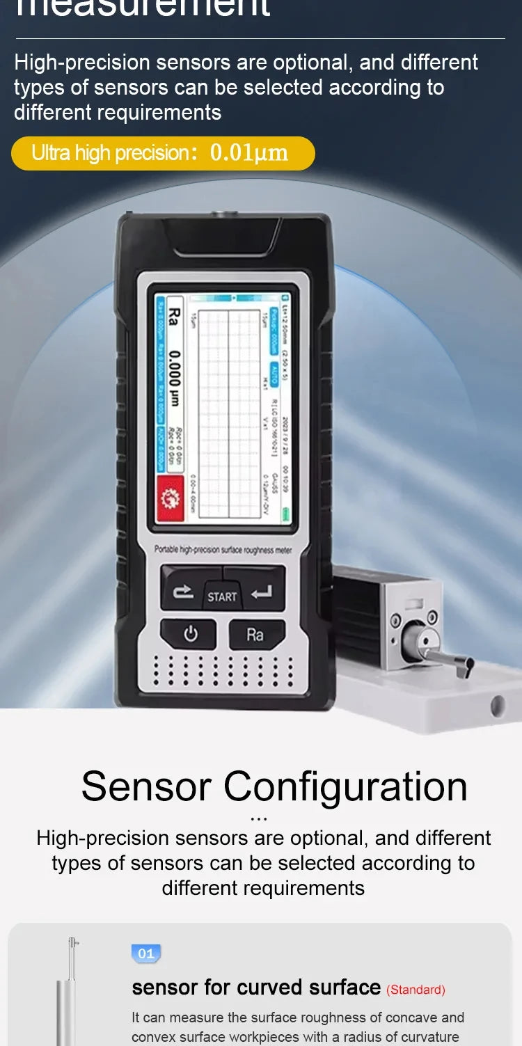 Industrial Surface Roughness Tester – Portable Digital Roughness & Anchor Profile Measurement Instrument