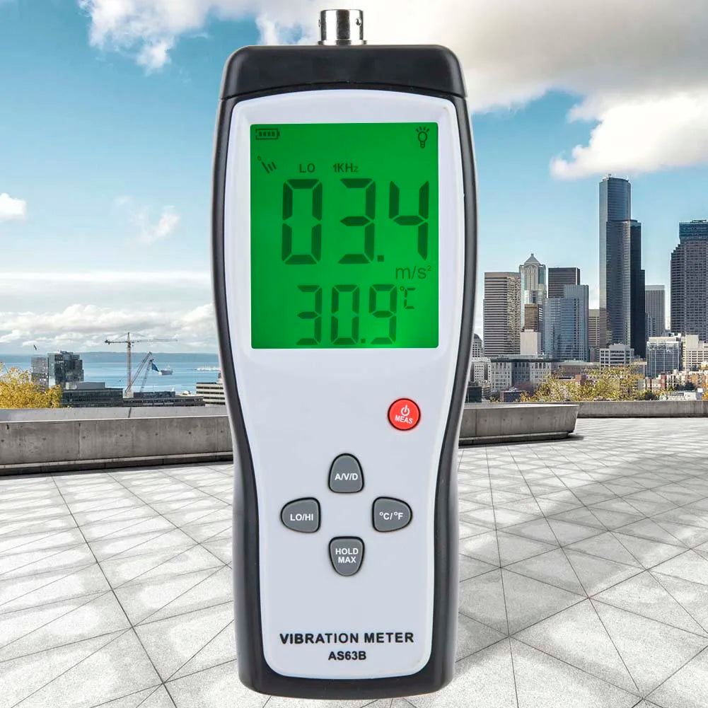 AS63B Industrial Vibration Analyzer – Digital Vibrometer for Predictive Maintenance & Machinery Diagnostics