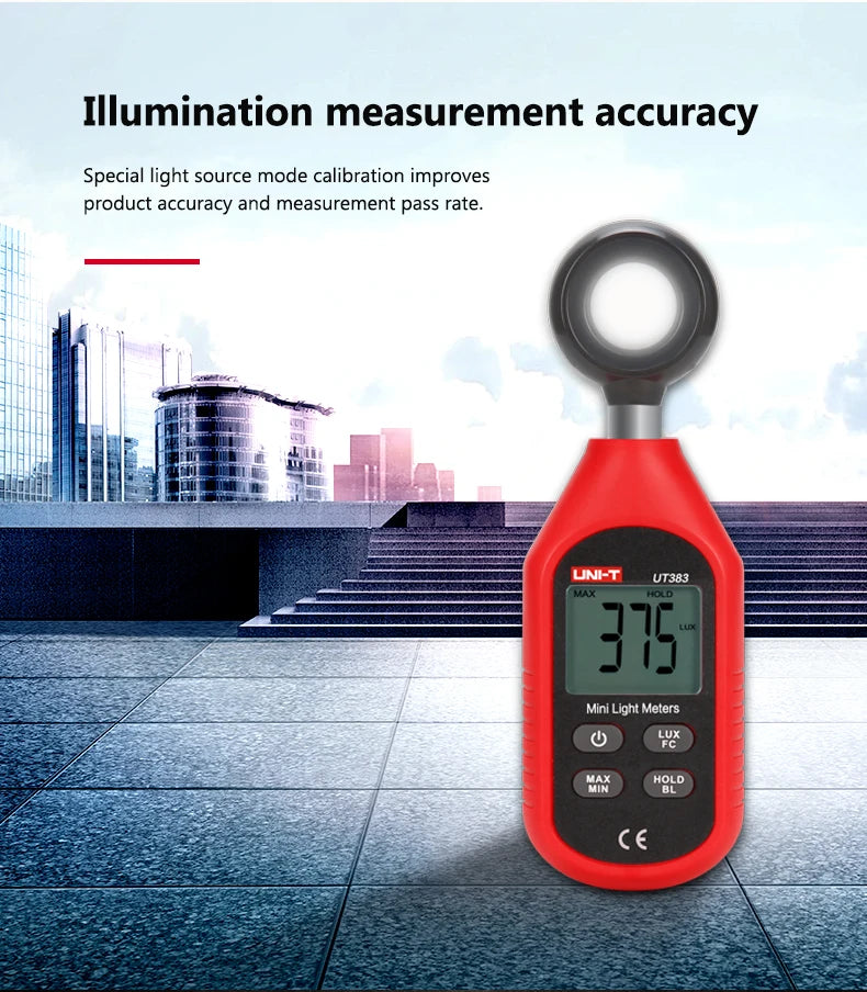 UNI-T UT383BT Digital Lux Meter – Professional Illuminance Tester