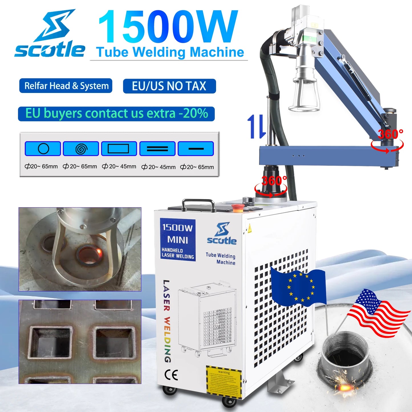 Automatic Pipe Welding Machine – Industrial Orbital Welder for Stainless Steel, Copper & Aluminum Pipes