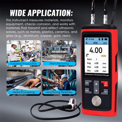1500 Data Ultrasonic Thickness Gauge – Precision Pipe & Weld Tester