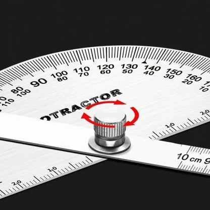 Stainless Steel Goniometer – Precision Angle Measuring Ruler
