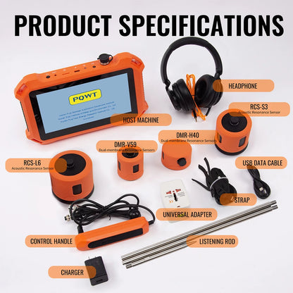 Professional Underground Pipe Water Leak Detector – Smart Ultrasonic Indoor & Outdoor Leak Detection System