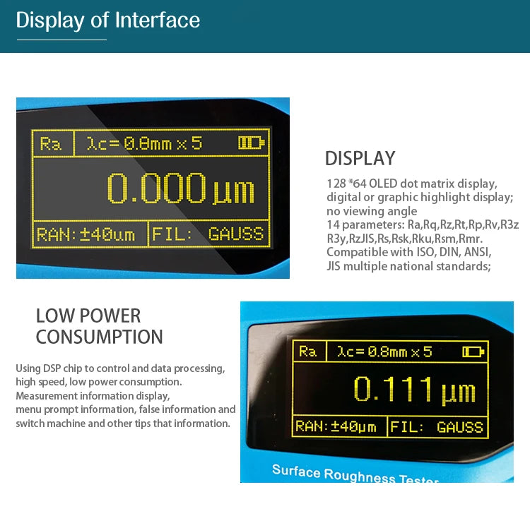Portable Surface Roughness Meter – Professional Profilometer Tester