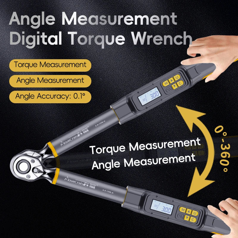 Digital Angle Torque Wrench 3/8" & 1/2" Drive