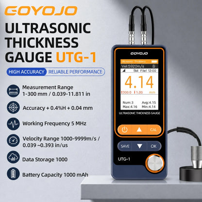 UTG-2 Ultrasonic Thickness Gauge – Industrial NDT Metal Thickness Tester
