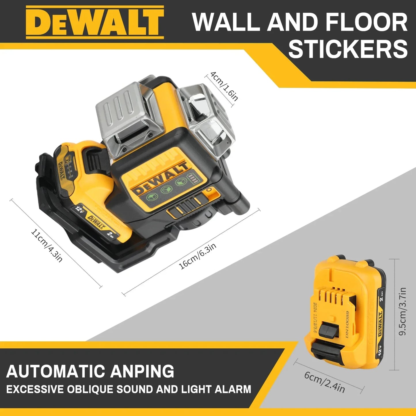 DEWALT 360° Green Laser Level 12 Lines