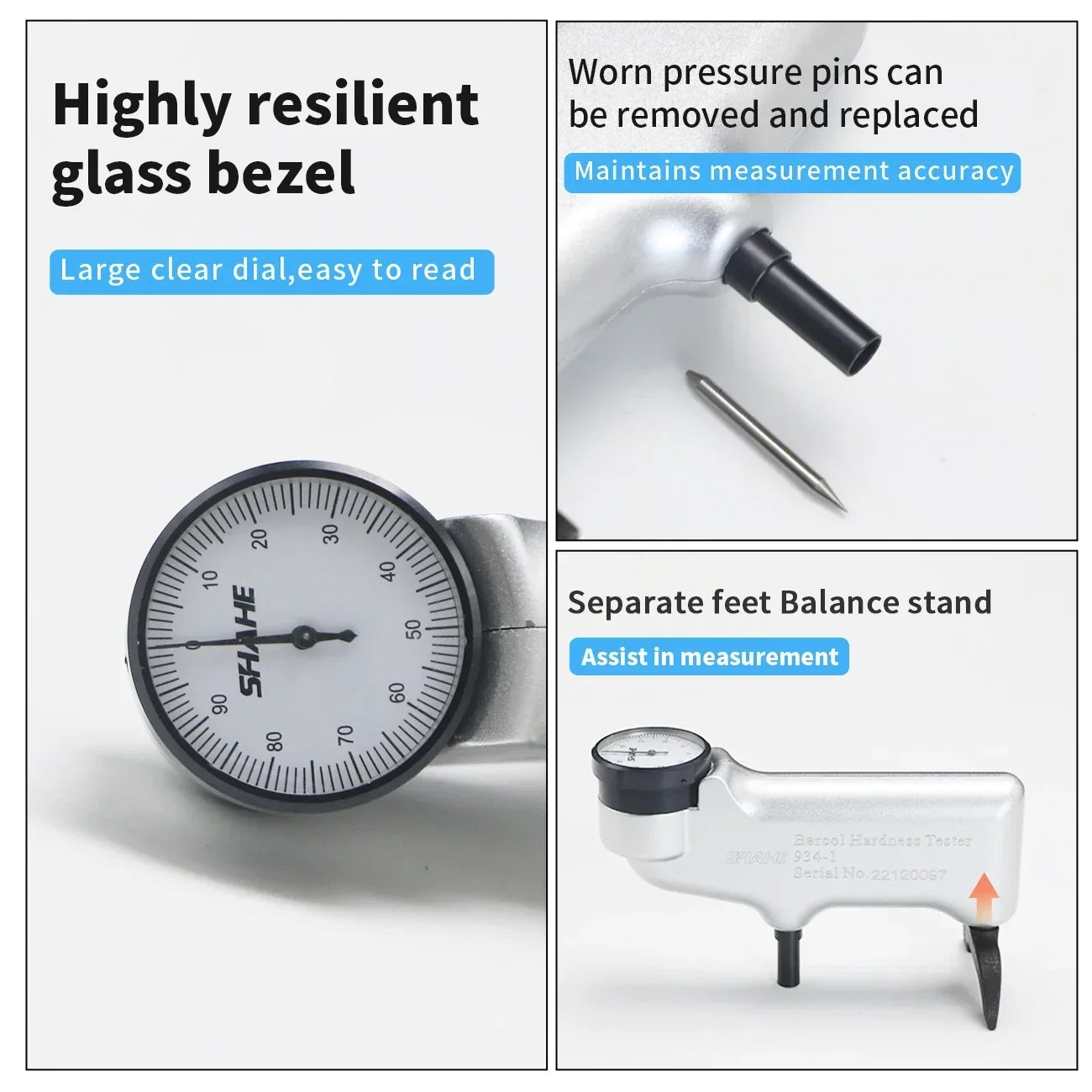 Barcol Hardness Tester for Aluminum & Copper