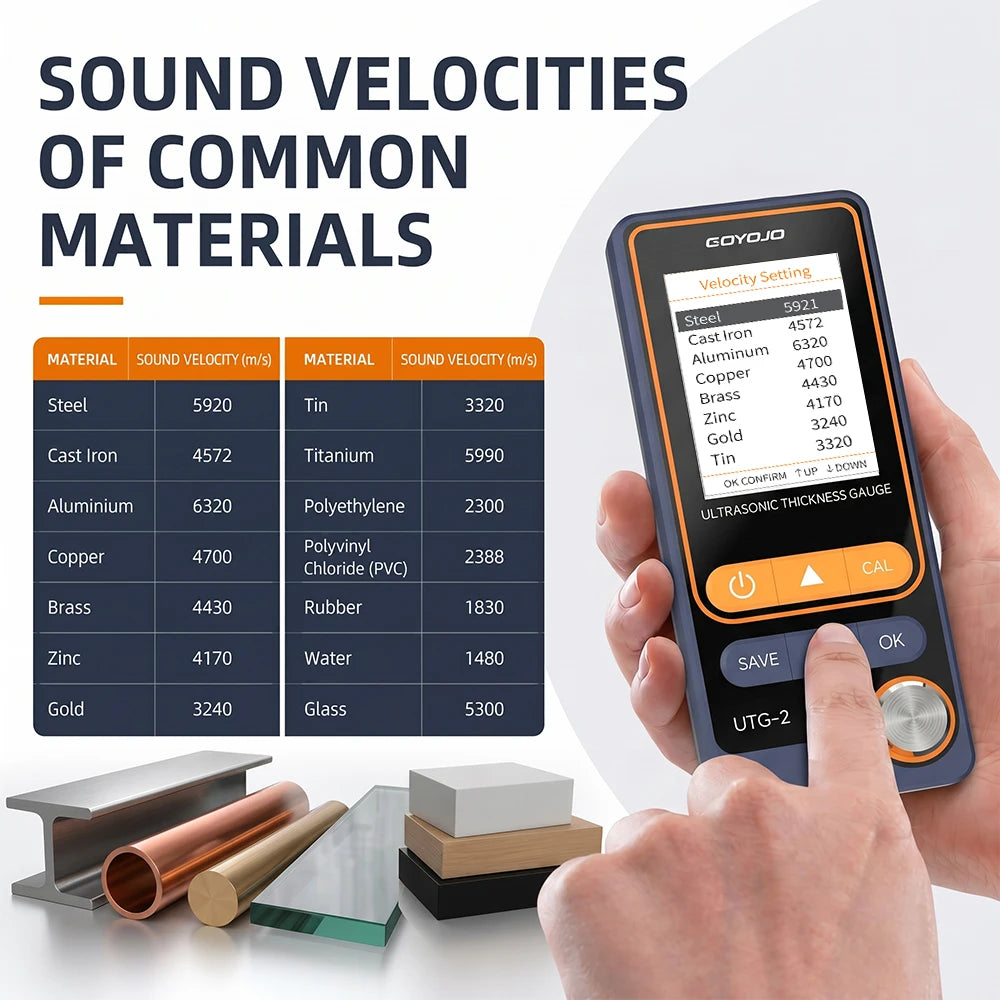 UTG-2 Ultrasonic Thickness Gauge – Industrial NDT Metal Thickness Tester