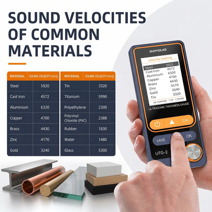 UTG-2 Ultrasonic Thickness Gauge – Industrial NDT Metal Thickness Tester