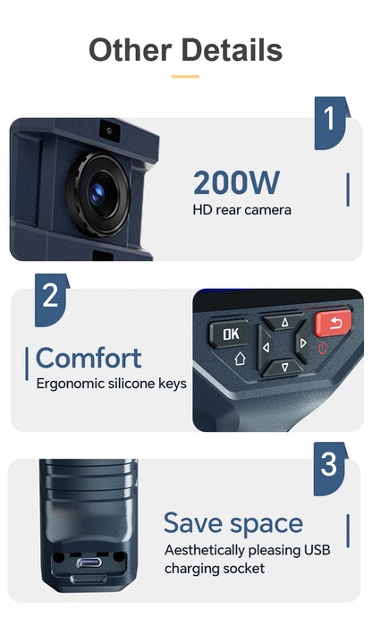 Industrial Thermal Imaging Camera 256×192 – 25Hz Infrared Inspection Camera with 720P Visual Fusion