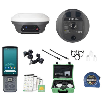 SingularXYZ E1 Lite RTK GNSS Receiver Base & Rover Kit – 1cm Accuracy Waterproof Surveying System