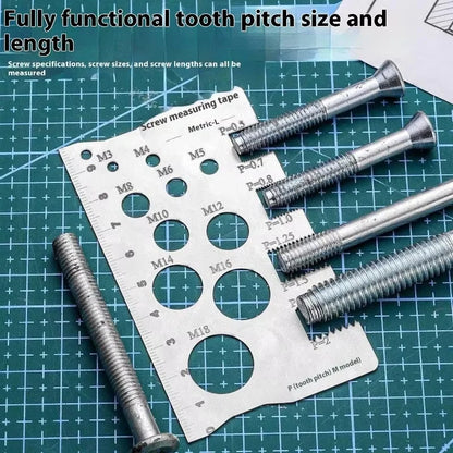 Precision Screw Thread Pitch Gauge – Metric Thread Measuring Tool