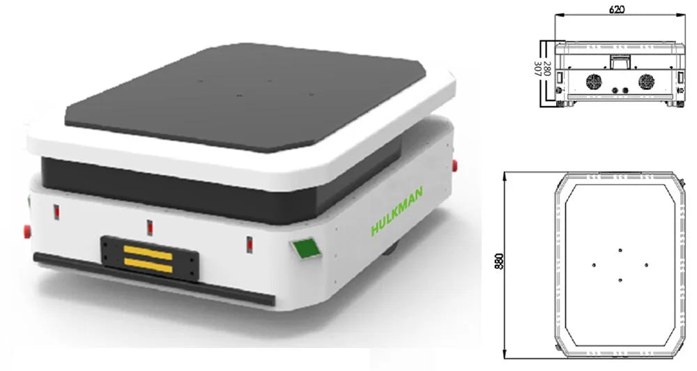 1-Ton Autonomous AGV Mobile Robot – Smart Warehouse Material Handling System