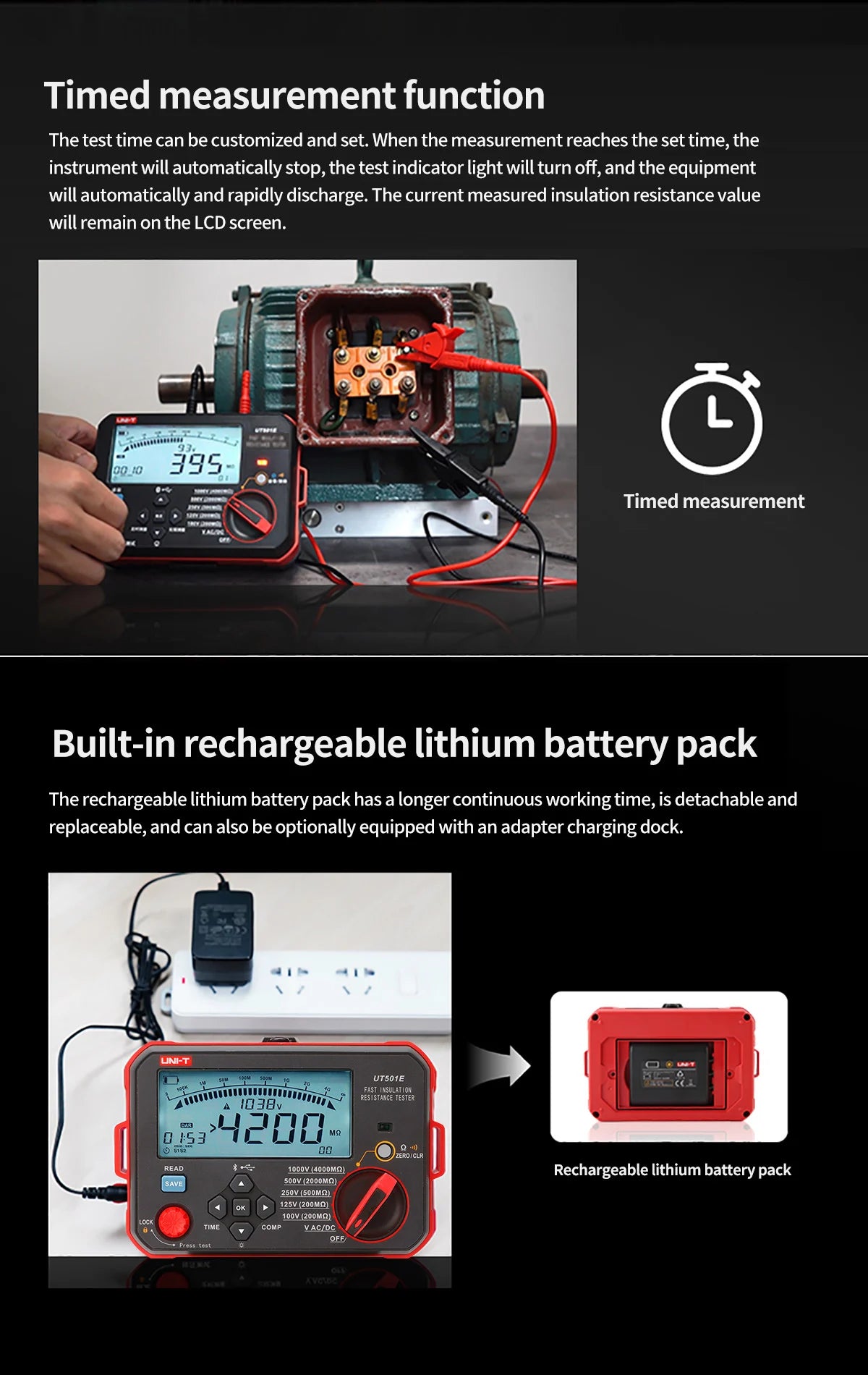UNI-T UT501E Insulation Resistance Tester